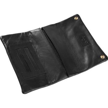 Drehertasche Double Windows Leder schwarz