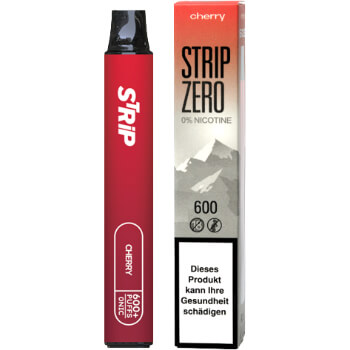 Strip Zero Cherry 600 Puffs - 0% Nikotin - Tabac-Trends